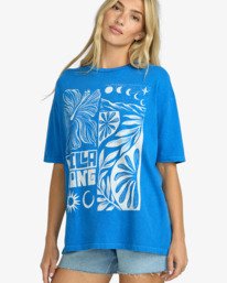 4 Summer Nights - Short Sleeve T-Shirt for Women Blue EBJZT00464 Billabong