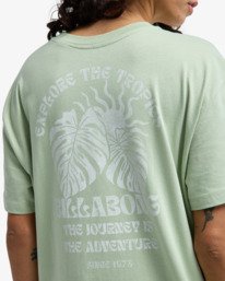 4 Paradise Calling - Camiseta de manga corta serigrafiada para Mujer Verde EBJZT00465 Billabong