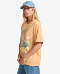 3 Vibe Time - Camiseta de manga corta para mujer Marron EBJZT00466 Billabong