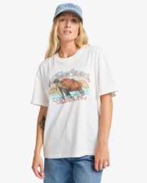 0 On Vacay - T-Shirt à manches courtes pour Femme Blanc EBJZT00468 Billabong