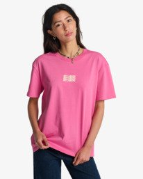 0 In The Beyond - Short Sleeve T-Shirt for Women Pink EBJZT00469 Billabong