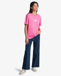 2 In The Beyond - Short Sleeve T-Shirt for Women Pink EBJZT00469 Billabong