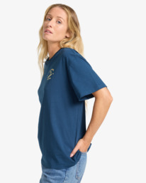 3 Catch Feelings - T-shirt met korte mouwen voor Dames Blue EBJZT00471 Billabong
