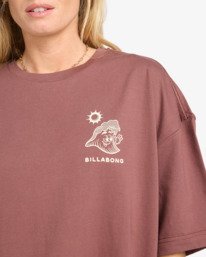 4 The Great Waves - Short Sleeve T-Shirt for Women Brown EBJZT00475 Billabong