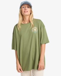0 Take A Tour - Short Sleeve T-Shirt for Women Green EBJZT00476 Billabong