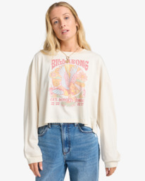 0 Ana Aguila - T-shirt met Lange Mouwen voor Dames White EBJZT00490 Billabong