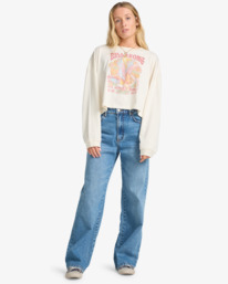 2 Ana Aguila - T-shirt met Lange Mouwen voor Dames White EBJZT00490 Billabong