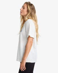 3 Happy Paths - Short Sleeve T-Shirt for Women White EBJZT00495 Billabong