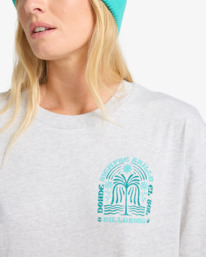 4 Always Looking - Short Sleeve T-Shirt for Women Grey EBJZT00496 Billabong