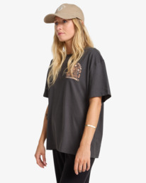 3 Always Looking - Short Sleeve T-Shirt for Women Black EBJZT00496 Billabong