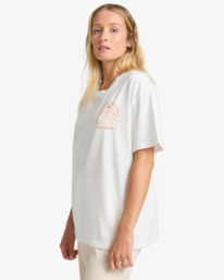 3 Always Looking - Short Sleeve T-Shirt for Women White EBJZT00496 Billabong