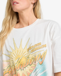 4 Where The Sun Collide - T-Shirt à manches courtes pour Femme Blanc EBJZT00499 Billabong