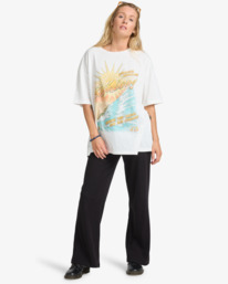 2 Where The Sun Collide - T-Shirt à manches courtes pour Femme Blanc EBJZT00499 Billabong