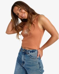 3 Perfect Session - Short Sleeve T-Shirt for Women Brown EBJZT00503 Billabong