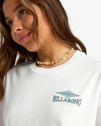 4 Heritage Backer - Short Sleeve T-Shirt for Women White EBJZT00508 Billabong