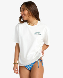 0 Heritage Backer - Short Sleeve T-Shirt for Women White EBJZT00508 Billabong