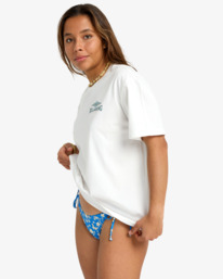 3 Heritage Backer - Short Sleeve T-Shirt for Women White EBJZT00508 Billabong