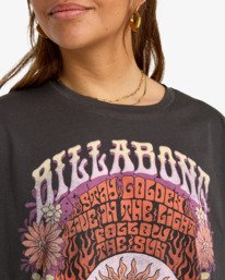 4 Golden Child - Camiseta de manga corta para mujer Negro EBJZT00554 Billabong