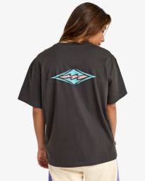 1 Heritage Backer - Short Sleeve T-Shirt for Women Black EBJZT00556 Billabong