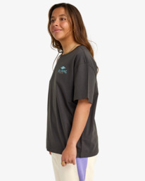 3 Heritage Backer - Short Sleeve T-Shirt for Women Black EBJZT00556 Billabong