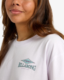 4 Heritage Backer - Short Sleeve T-Shirt for Women Purple EBJZT00556 Billabong
