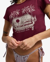 4 Catch Some Sun - T-shirt court pour Femme Rouge EBJZT00564 Billabong
