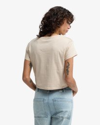 2 Triple Stacked - T-shirt court pour Femme Beige EBJZT00565 Billabong