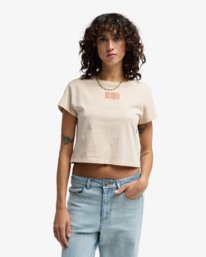 0 Triple Stacked - T-shirt court pour Femme Beige EBJZT00565 Billabong