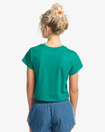 2 Check Me In - Cropped T-Shirt for Women Green EBJZT00567 Billabong