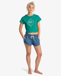 1 Check Me In - Cropped T-Shirt for Women Green EBJZT00567 Billabong