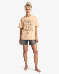 2 Flying To The Moon - Short Sleeve T-Shirt for Women Pink EBJZT00570 Billabong