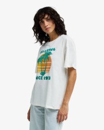 3 My Beach Club - Camiseta de manga corta para mujer Blanco EBJZT00573 Billabong