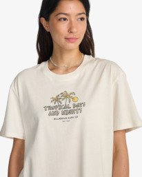 4 Welcome To Hawaii - Short Sleeve T-Shirt for Women White EBJZT00575 Billabong