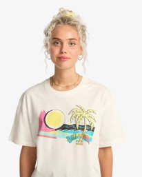 4 Hot Tropics - T-Shirt f&uuml;r Frauen Weiss EBJZT00577 Billabong