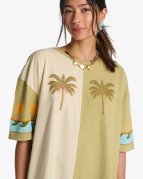 4 Split Palm - T-Shirt f&uuml;r Frauen Gelb EBJZT00578 Billabong
