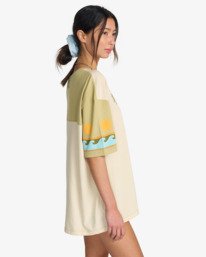 3 Split Palm - T-Shirt f&uuml;r Frauen Gelb EBJZT00578 Billabong