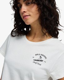 4 Surf The Waves - Camiseta crop para mujer Blanco EBJZT00586 Billabong