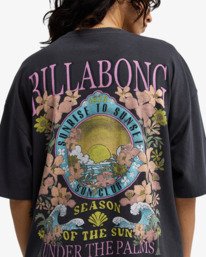 3 Floral Rocker - T-Shirt f&uuml;r Frauen Schwarz EBJZT00590 Billabong
