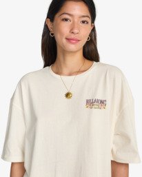 4 Floral Rocker - T-Shirt &agrave; manches courtes pour Femme Blanc EBJZT00590 Billabong