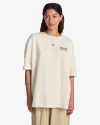 0 Floral Rocker - T-Shirt &agrave; manches courtes pour Femme Blanc EBJZT00590 Billabong