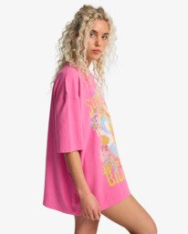 3 Summer Of Love - Short Sleeve T-Shirt for Women Pink EBJZT00592 Billabong
