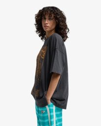 3 Right Place Right Time - T-shirt de manga curta para Mulher Preto EBJZT00600 Billabong