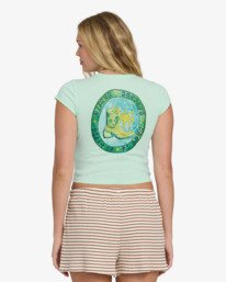 2 World Wanderer - Cropped T-Shirt for Women Green EBJZT00616 Billabong