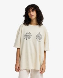 1 Laura - T-Shirt &agrave; manches courtes pour Femme Beige EBJZT00626 Billabong