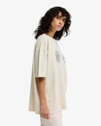 4 Laura - T-Shirt &agrave; manches courtes pour Femme Beige EBJZT00626 Billabong