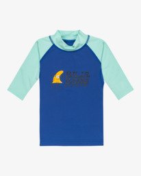 0 Toddler Waves - Short Sleeves Surf T-Shirt for Boys 2 - 6 Blue EBTWR03004 Billabong