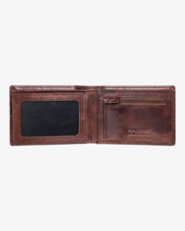 2 Arch Leather - Carteira com tr&ecirc;s dobras Marrom EBYAA00107 Billabong