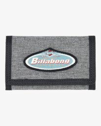 0 Tribong Patch - Dreifach faltbares Portemonnaie für Männer Grau EBYAA00127 Billabong
