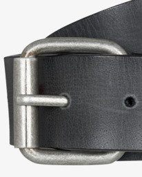 1 Current - Ceinture en cuir v&eacute;ritable avec boucle &agrave; ardillon pour Homme Noir EBYAA00128 Billabong