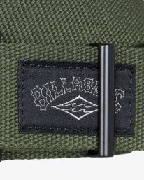 2 Arch - Webbing Belt With Prong Metal Buckle for Men Green EBYAA00129 Billabong